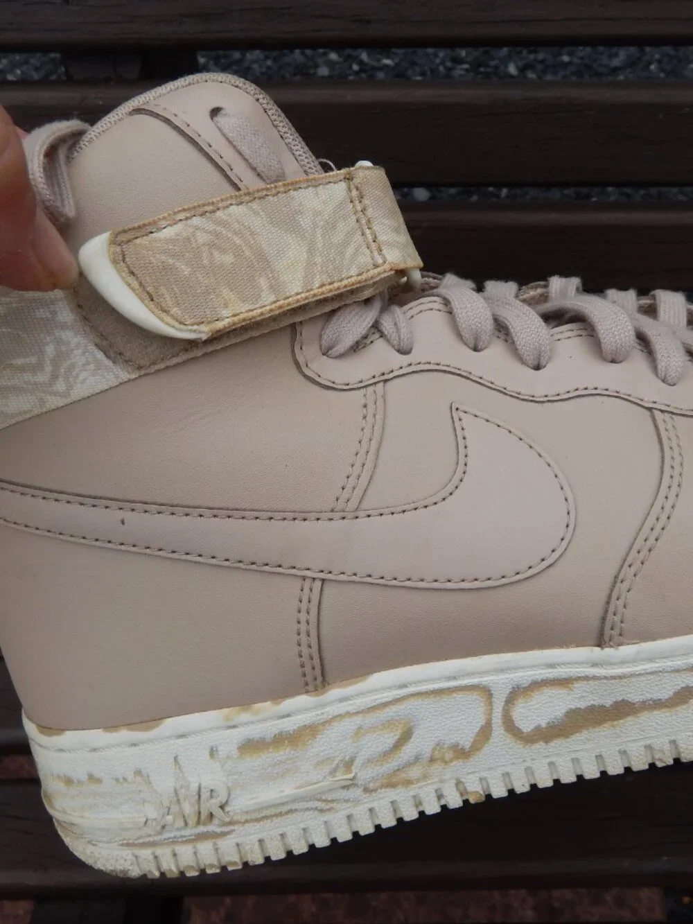 Nike Air Force 1 High Dip Dye AT3293-200 Sand Beige Mens SIze 11.5